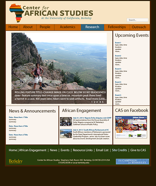 CAS homepage